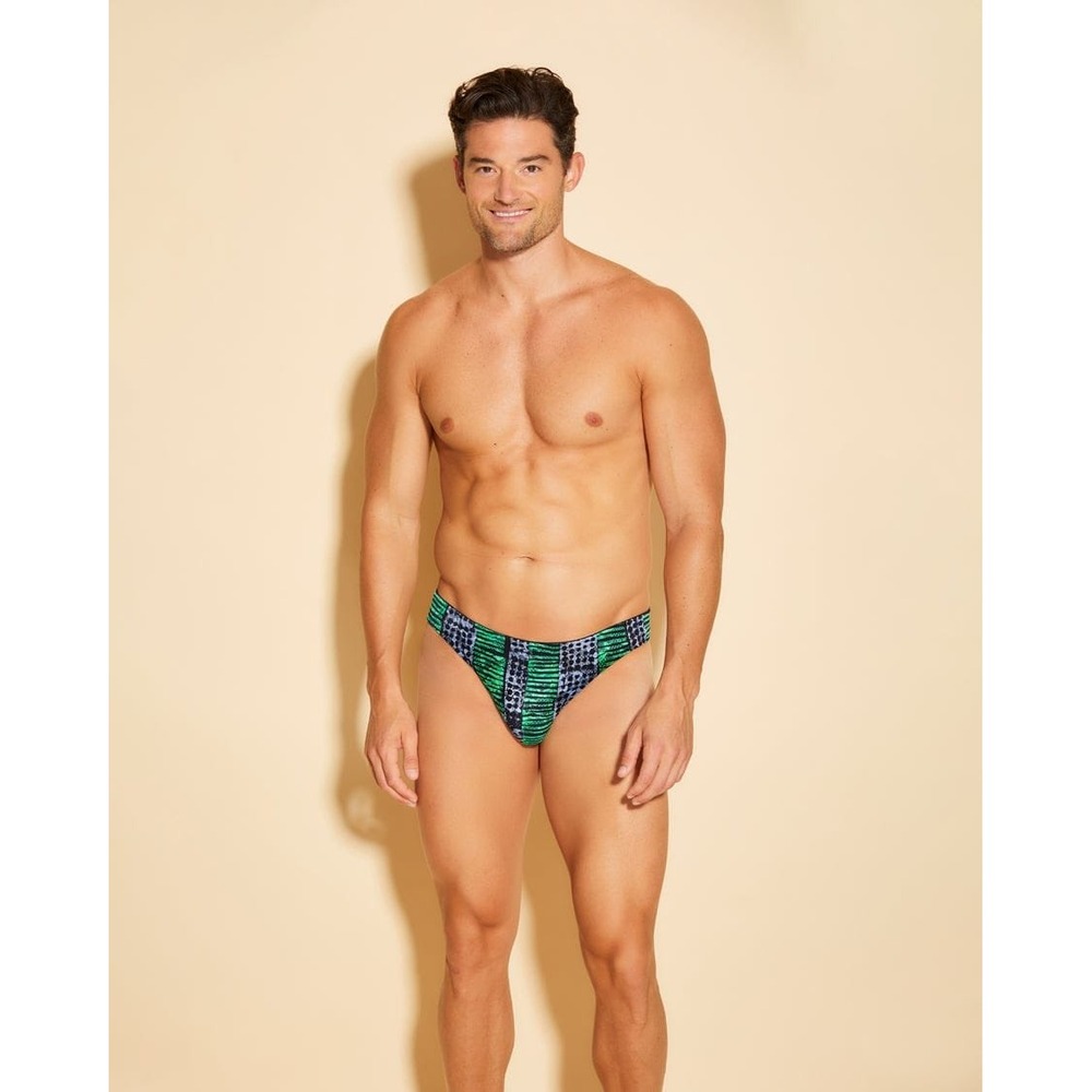 Men's Luxury Lace G-String Bold Print Sexy Designer Thong Statement Piece M